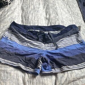 Patagonia Women’s Blue Stripe board shorts